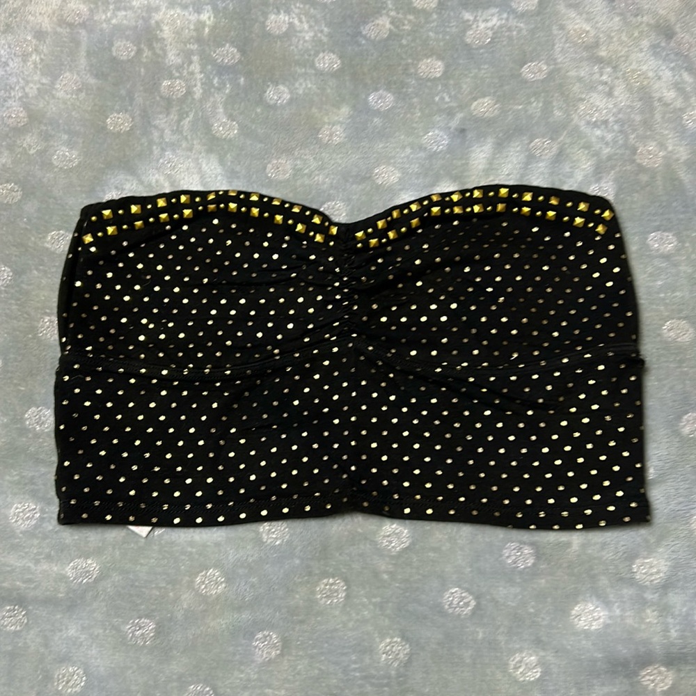 Pink strapless top size large